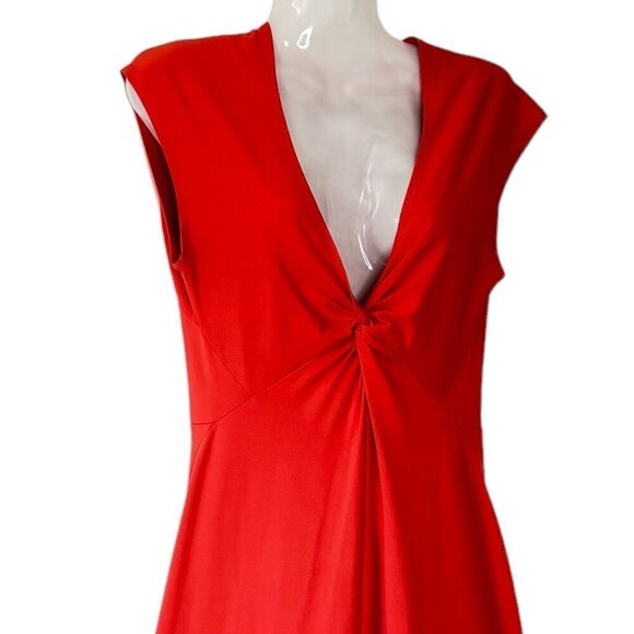 Patagonia Seabrook Bandha Dress Spiced Coral Knotted V Neck Cap Sleeve  Size S - Picture 3 of 6